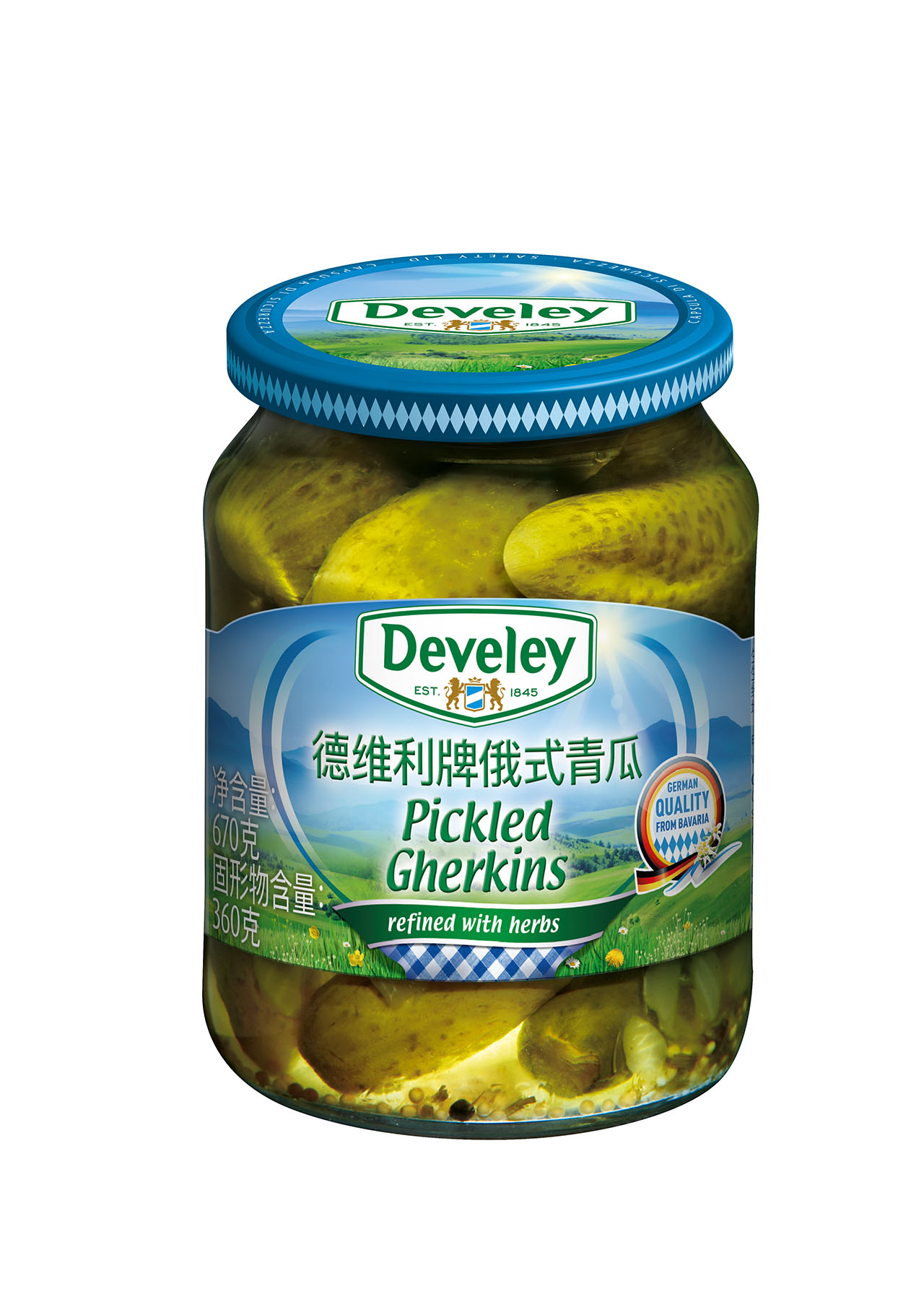 DEVELEY Pickled Gherkins (Russian Style)